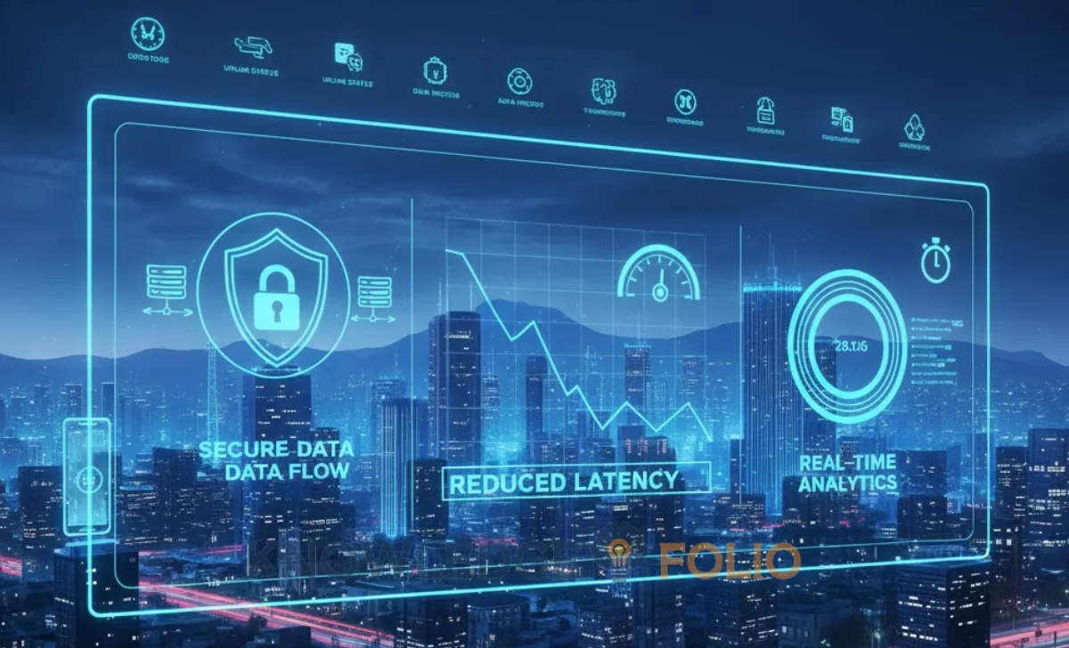 Infographic highlighting enterprise benefits of edge computing and 6G.