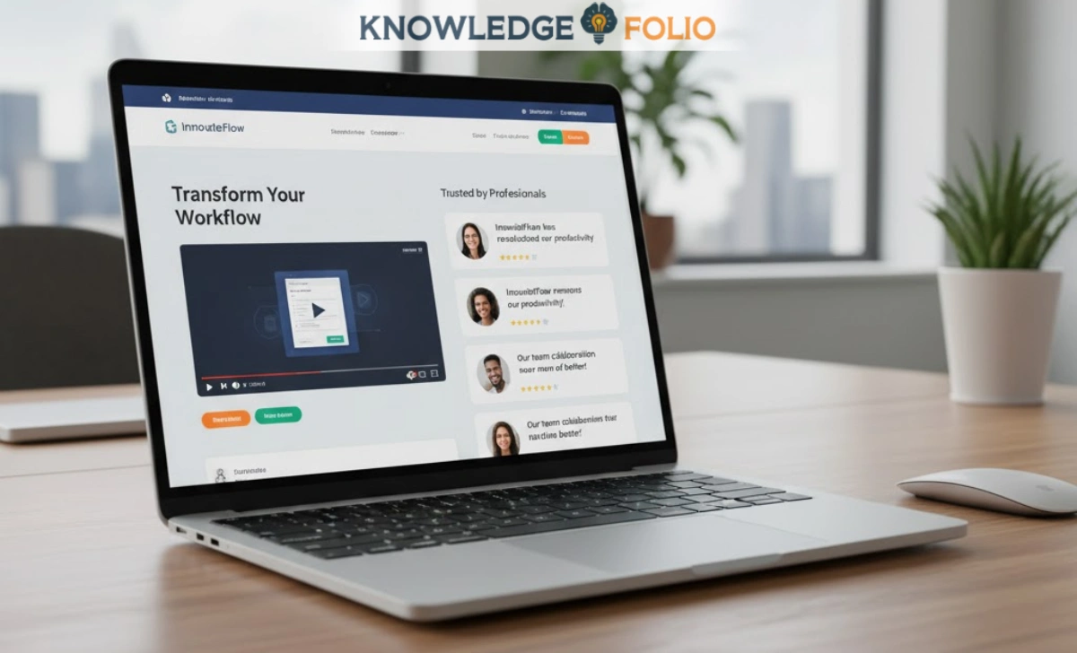 Website landing page displaying customer testimonials and social proof for new startup