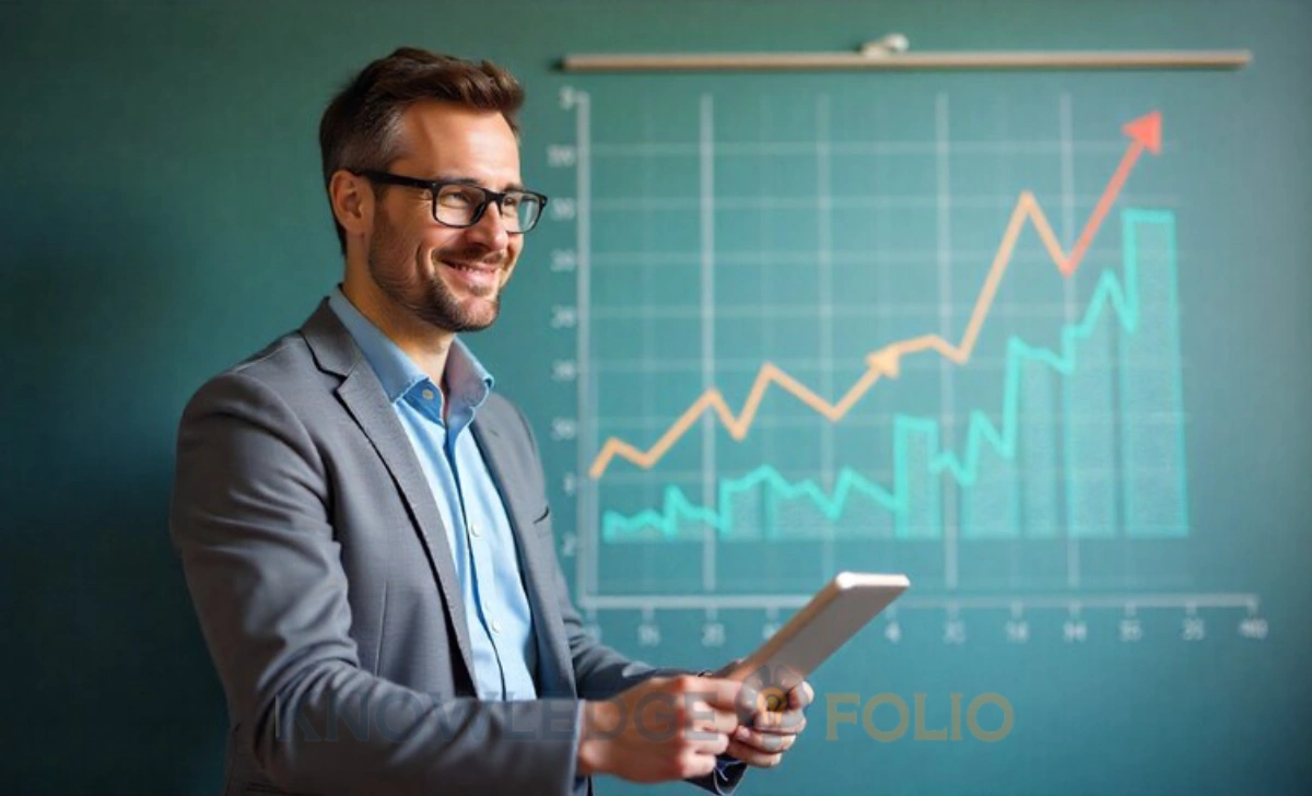 Confident entrepreneur making data-driven decisions.