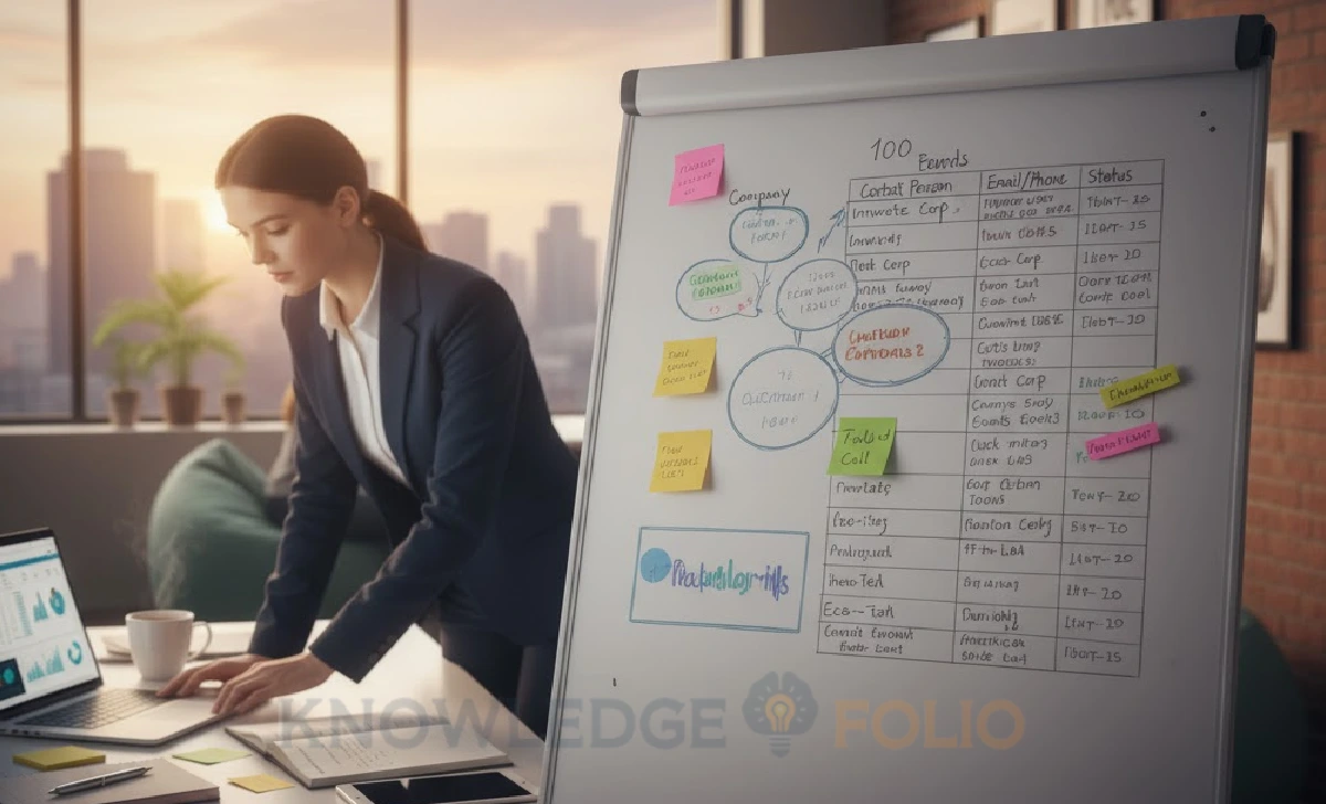 100 potential customer list for startup outreach.