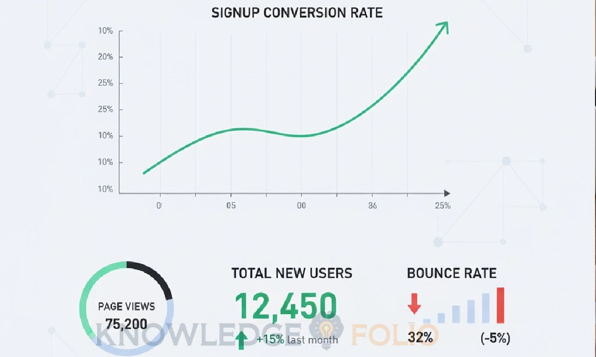Landing page showing early customer signups